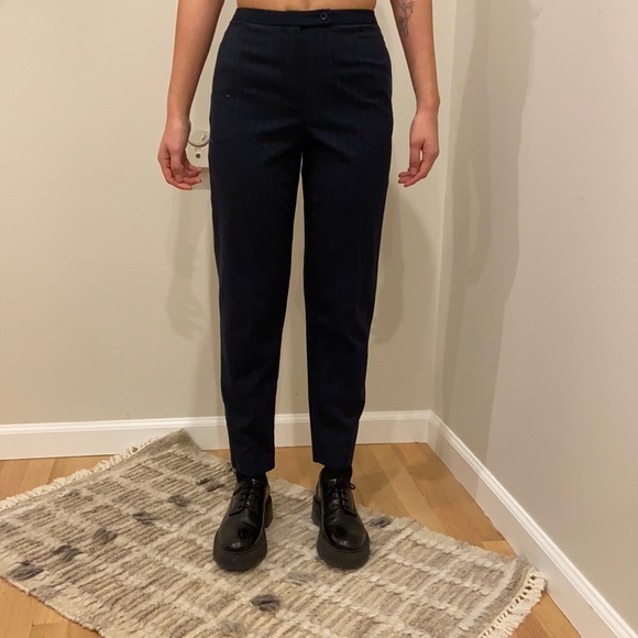 Harve Benard Pants - Pinstripe 90s trousers